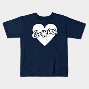 Vintage Griffins School Spirit // High School Football Mascot // Go Griffins Kids T-Shirt